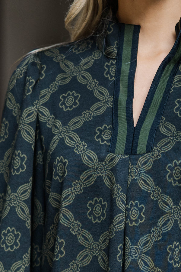 Keep it Chic Olive Floral Dress