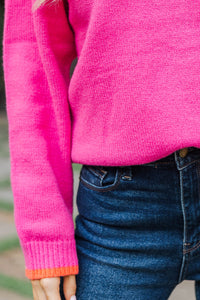 Darling Days Pink Sweater