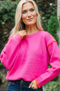 Darling Days Pink Sweater