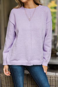 Keep The Love Lavender Sweater