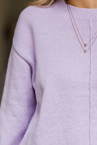 Keep The Love Lavender Sweater