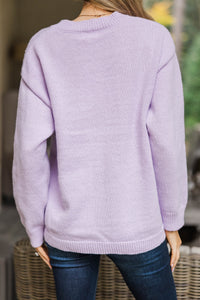 Keep The Love Lavender Sweater