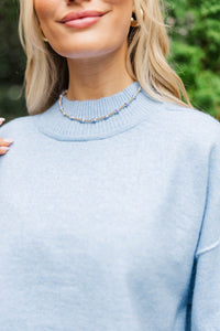 Bara Boheme: Golden Grace Blue Necklace