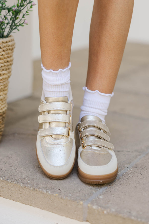 On The Go Gold Sneakers