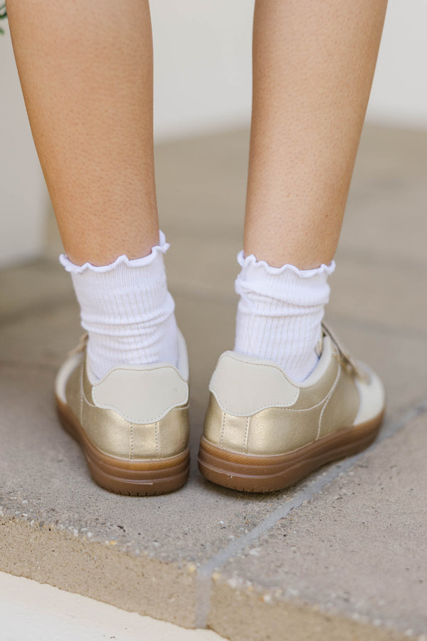 On The Go Gold Sneakers