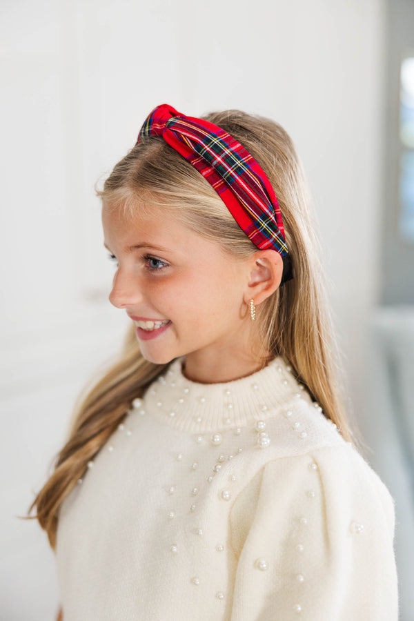 Girls: Checkin' It Twice Red Headband