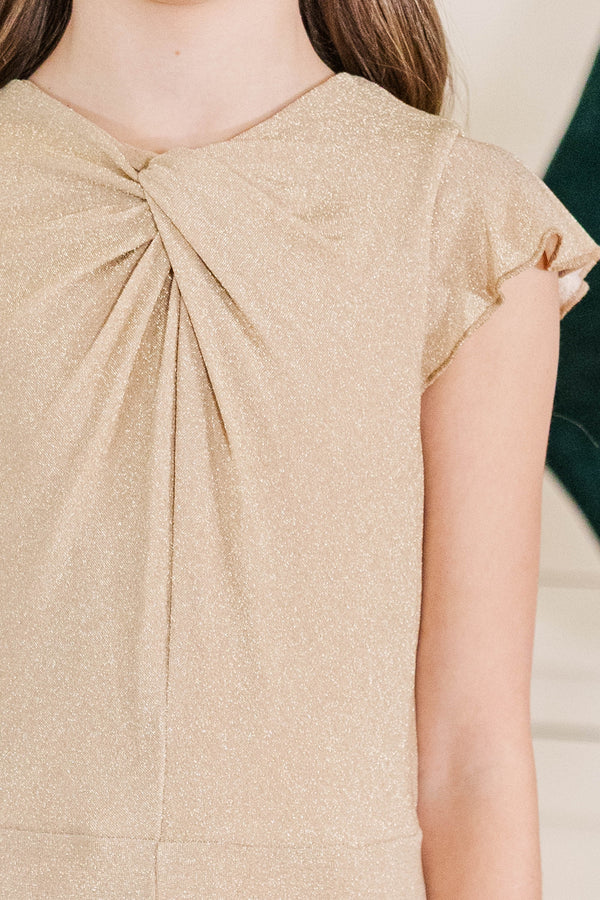 Girls: The Ivey Gold Jumpsuit