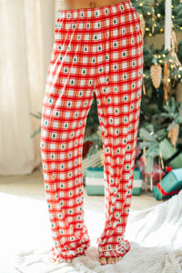 Cozy Moments Red Tree Print Bamboo Pajama Set