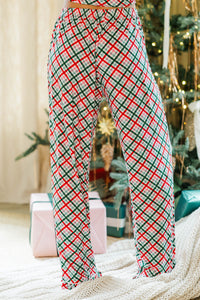 Stay Awhile Mint Plaid Bamboo Pajama Set