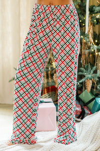 Stay Awhile Mint Plaid Bamboo Pajama Set