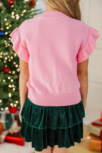 Girls: Under The Tree Blush Sweater