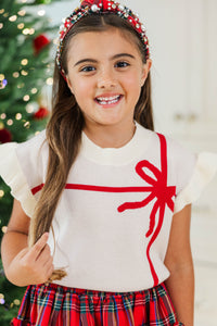 Girls: Such A Gift Cream Sweater