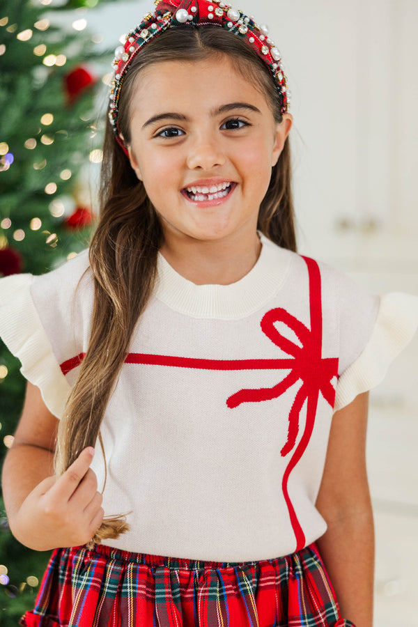 Girls: Such A Gift Cream Sweater