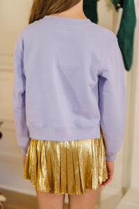 Girls: Professional Cookie Tester Lavender Graphic Sweatshirt