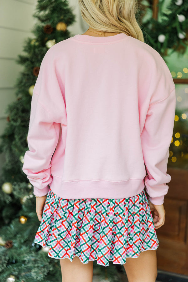 Joy To The World Blush Graphic Sweatshirt