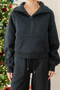 NURSING COLLECTION: Love In Every Layer Black Pullover