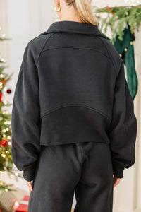 NURSING COLLECTION: Love In Every Layer Black Pullover