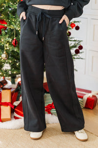 NURSING COLLECTION: Love In Every Layer Black Sweatpants