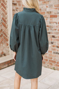 Above And Beyond Olive Shift Dress