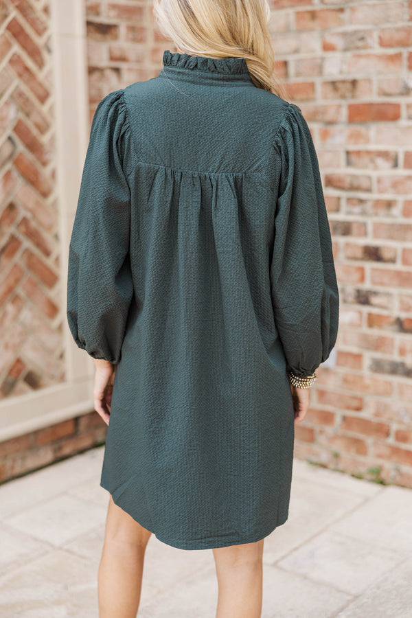 Above And Beyond Olive Shift Dress