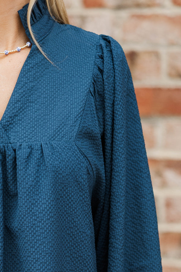 Above And Beyond Navy Shift Dress