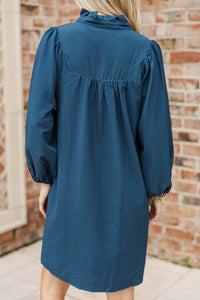 Above And Beyond Navy Shift Dress