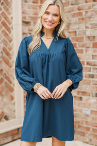 Above And Beyond Navy Shift Dress
