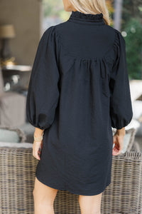 Above And Beyond Black Shift Dress