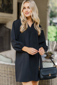 Above And Beyond Black Shift Dress