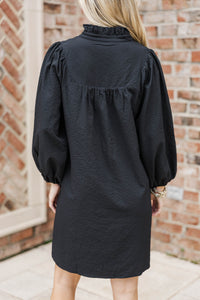 Above And Beyond Black Shift Dress