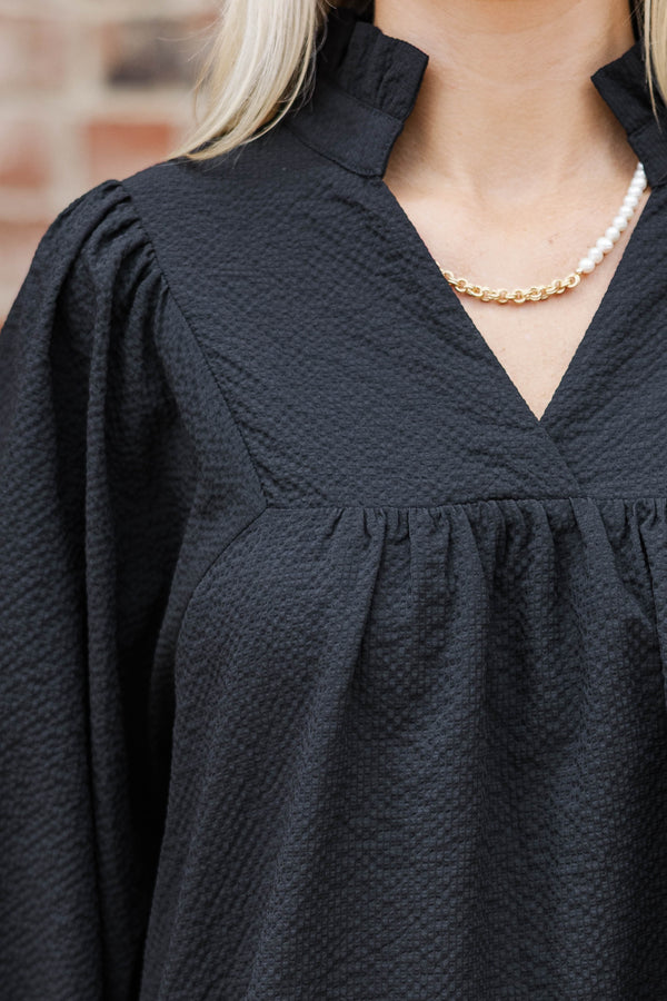 Above And Beyond Black Shift Dress