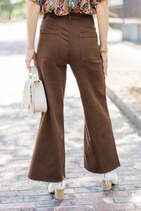 Going Strong Espresso Brown Cropped Jeans