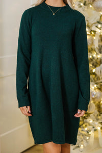 Feeling Your Best Emerald Sweater Dress