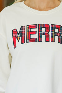 So Very Merry Cream Sweatshirt