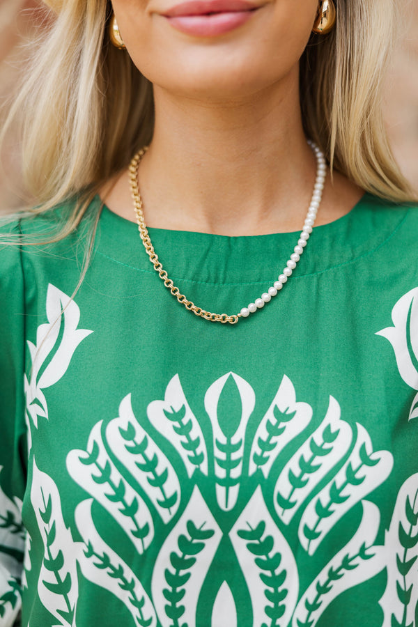 Pearl Holiday Necklace