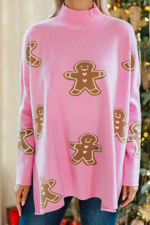 Quick Decisions Pink Gingerbread Tunic