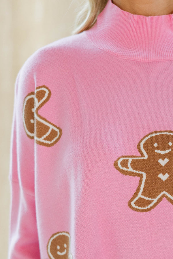 Quick Decisions Pink Gingerbread Tunic