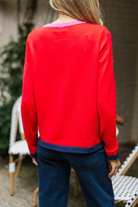 Better This Way Red Cardigan