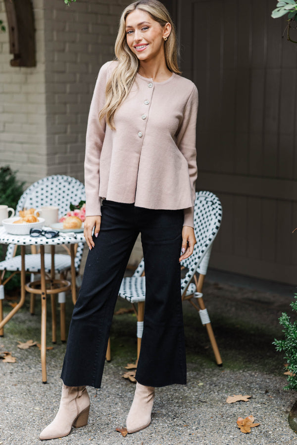 We Should Go Together Taupe Sweater