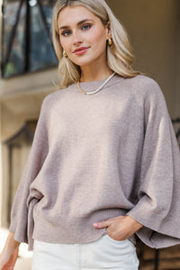 Oh My Love Brown Sweater