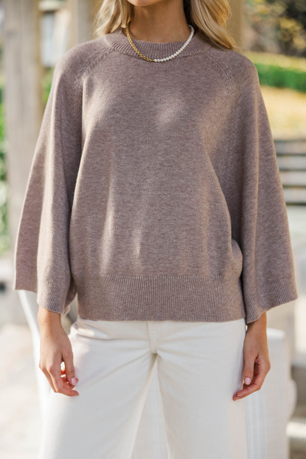 Oh My Love Brown Sweater