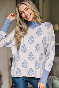 Sweet Escape Cream Medallion Sweater
