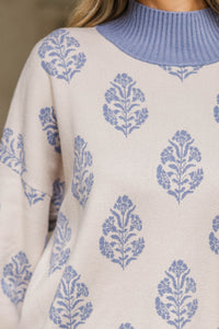 Sweet Escape Cream Medallion Sweater
