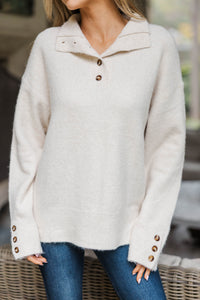 Cozy Confidence Cream Sweater