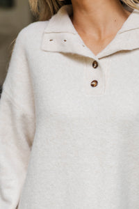 Cozy Confidence Cream Sweater