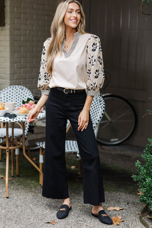 Endless Memories Cream Embroidered Blouse