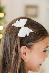 Girls: Simply You Pearl Bow Clip