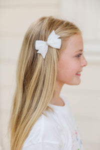 Girls: Simply You Pearl Bow Clip
