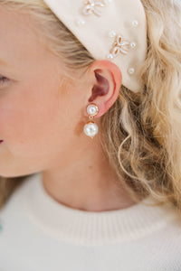 Girls: In Your Thoughts Pearl Drop Earrings
