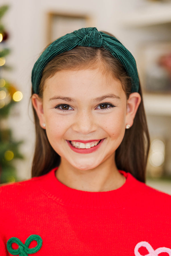 Girls: Good All Year Emerald Headband